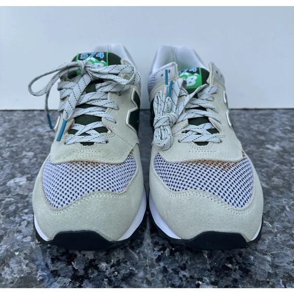 New Balance 574 Day Hiker Gray Green Casual Lifestyle Sneakers Men’s Size 10.5 main image 7